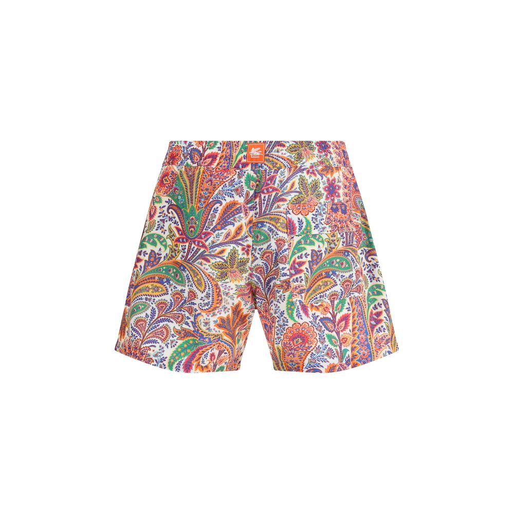 Etro Roma Multicolor Polyester Regular-Fit Swim Shorts