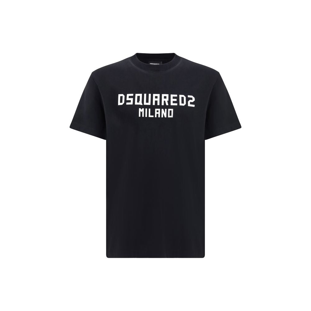 T-shirt en Coton Noir Dsquared² - Collection SS26