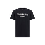 T-shirt en Coton Noir Dsquared² - Collection SS26