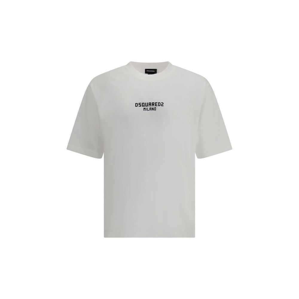 T-shirt en coton blanc Dsquared²