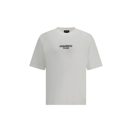 T-shirt en coton blanc Dsquared²