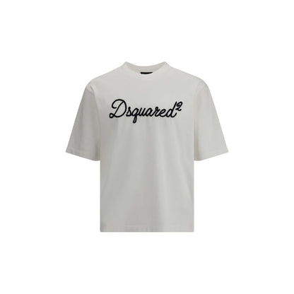 T-shirt en coton blanc Dsquared²