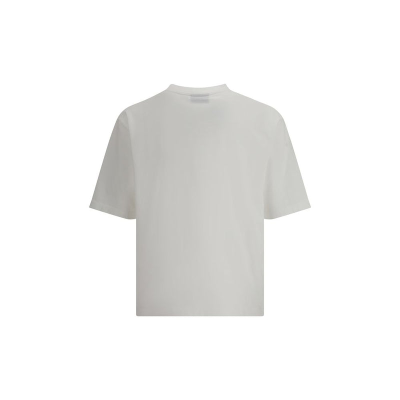 Dsquared² White Cotton T-Shirt - Oversized Fit with Logo