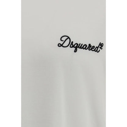 T-shirt en coton blanc Dsquared²