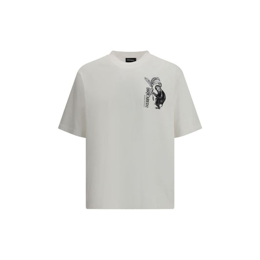 T-shirt en coton blanc Dsquared²
