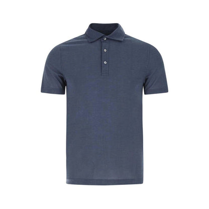 Fedeli Blue Cotton T-Shirt