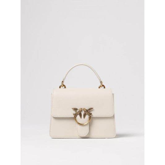 Sac à main en cuir blanc PINKO