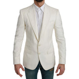 Blazer Dolce &amp; Gabbana en laine vierge blanche