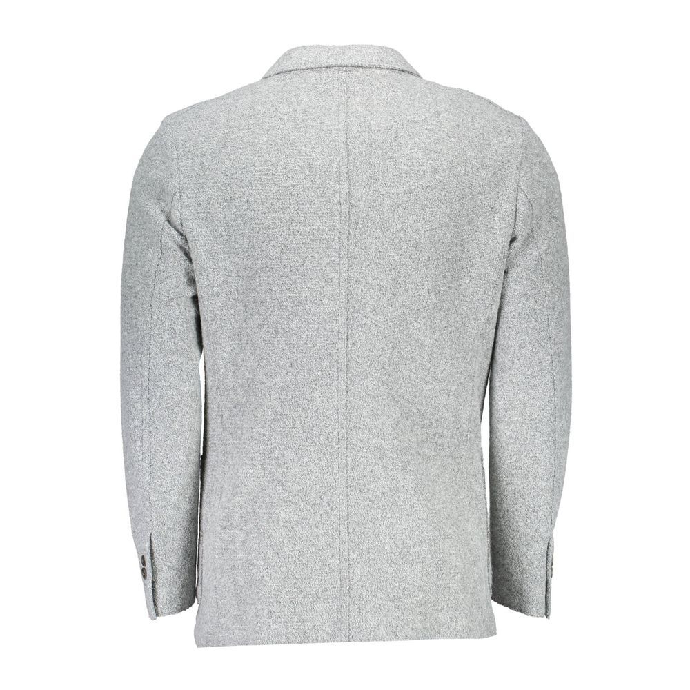 Gant grijs polyester en wollen blazer