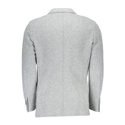 Gant grijs polyester en wollen blazer