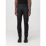 Pantalon décontracté en coton noir Emporio Armani