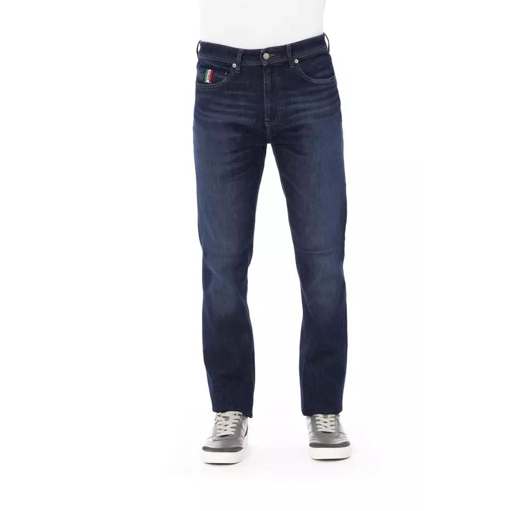Baldinini Trend Jeans Slim Fit en Coton Bleu