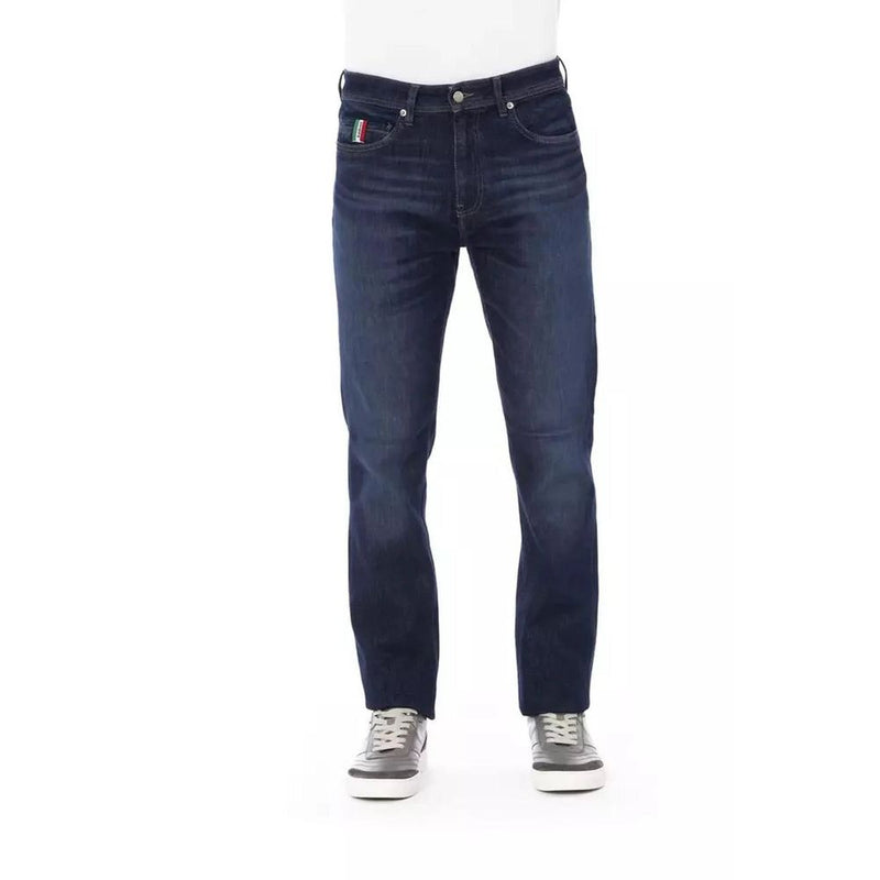 Baldinini Trend Blue Cotton Slim Fit Jeans for Men