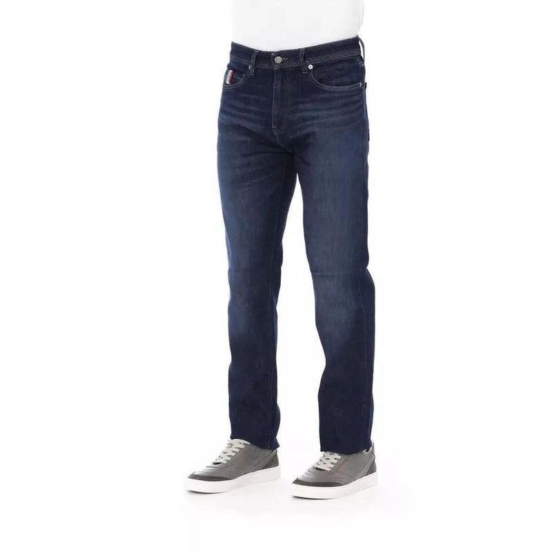 Baldinini Trend Blue Cotton Slim Fit Jeans for Men