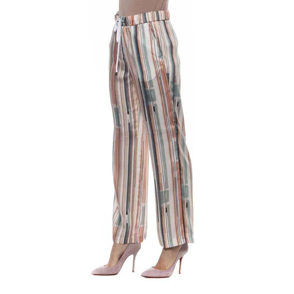 Peserico Multicolor Viscose Casual Pants for Women
