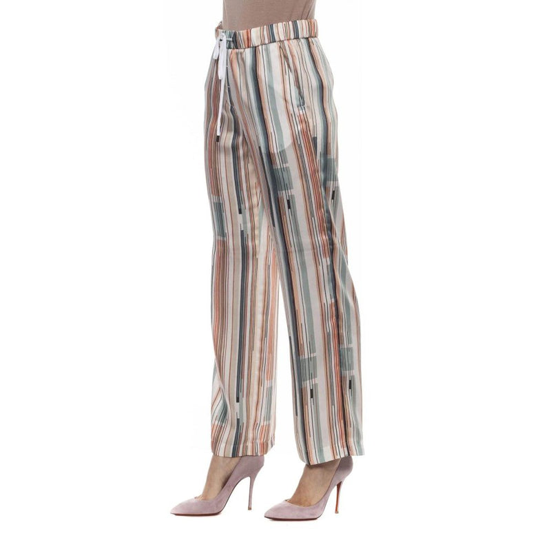 Peserico Multicolor Viscose Casual Pants for Women