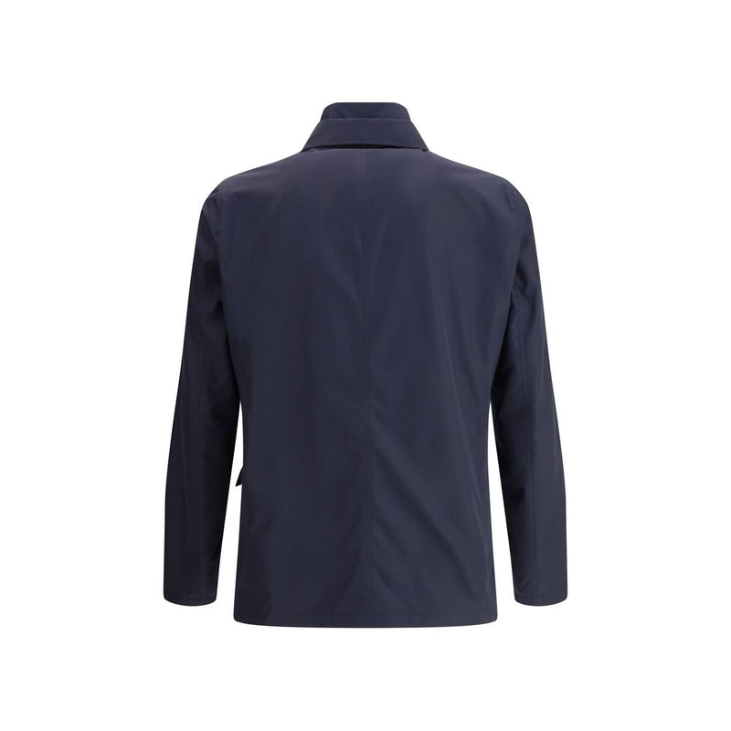 Herno Byron Waterproof Blazer in Blue Polyester