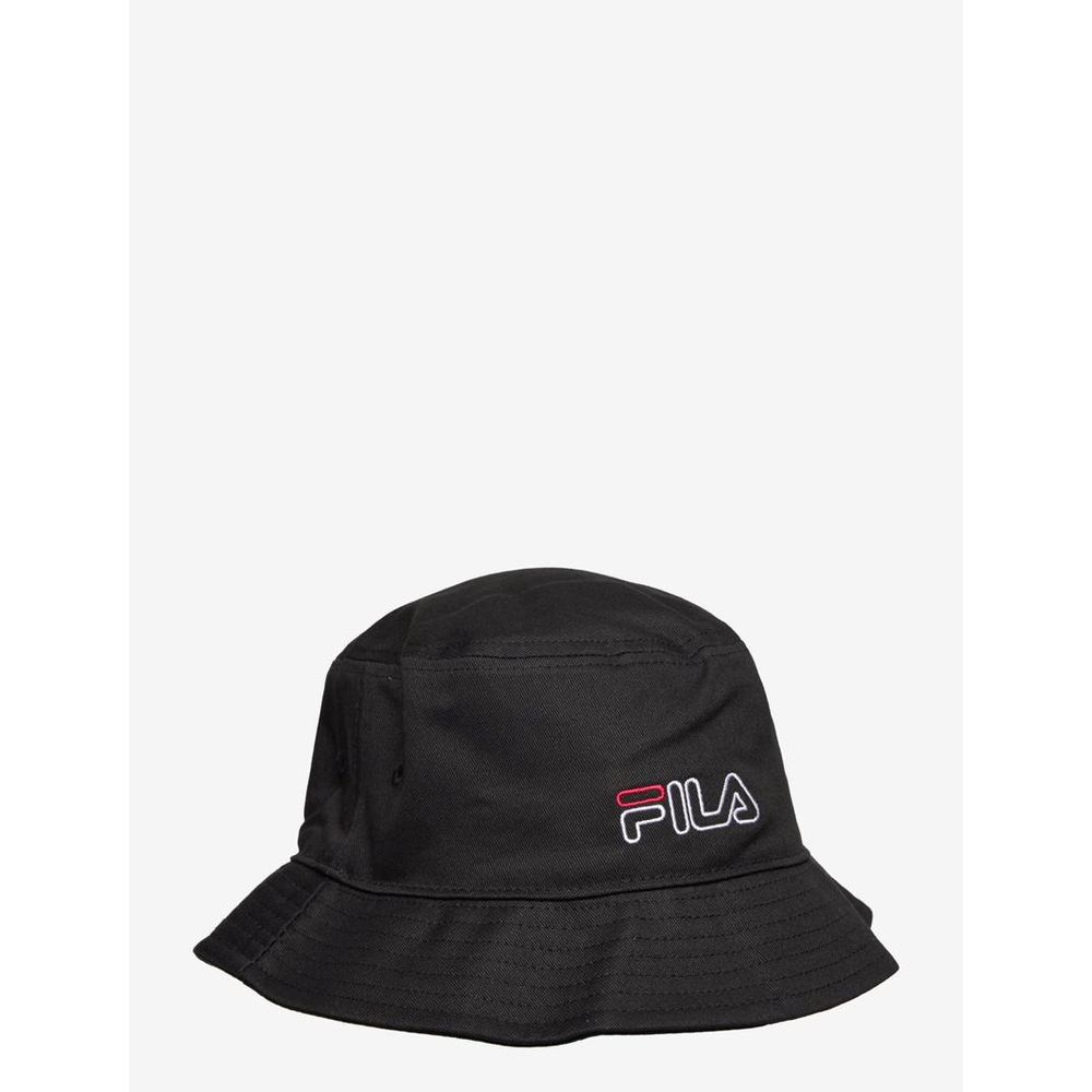 Fila Black Cotton Bucket Hat - Versatile Unisex Accessory