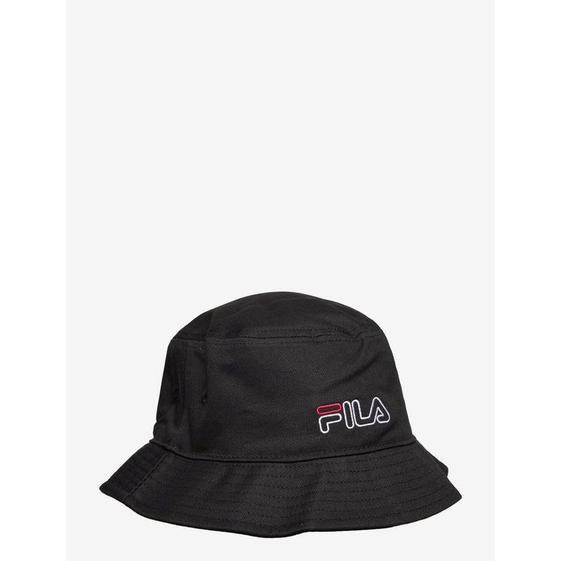 Fila Black Cotton Bucket Hat - Unisex Stylish Accessory