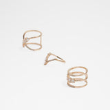 ALDO Gold Elastane Ring - Chic Elegance with Sparkle