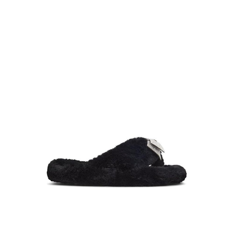 ALDO Black Polyester Slippers for Women - Comfort & Style