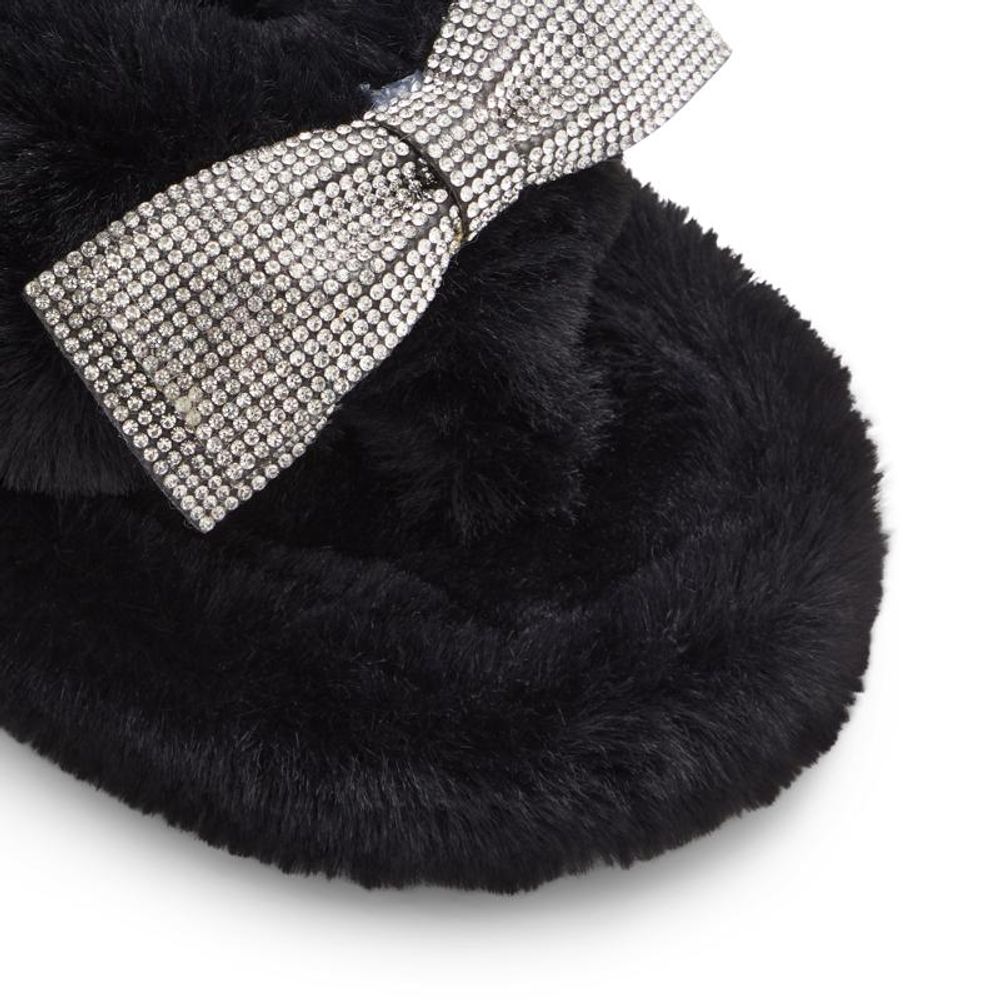 ALDO Black Polyester Slippers for Women - Comfort & Style