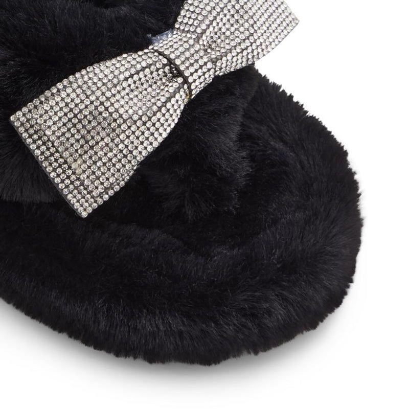 ALDO Black Polyester Slippers for Women - Comfort & Style