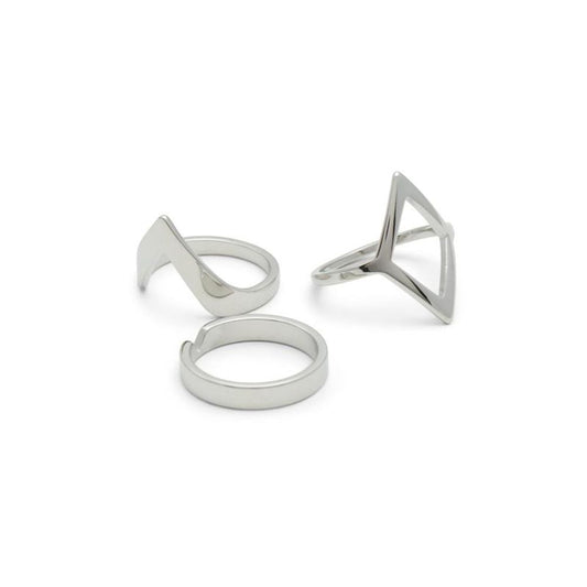 ALDO Silver Elastane Ring - Élégance Moderne pour Toutes Occasions