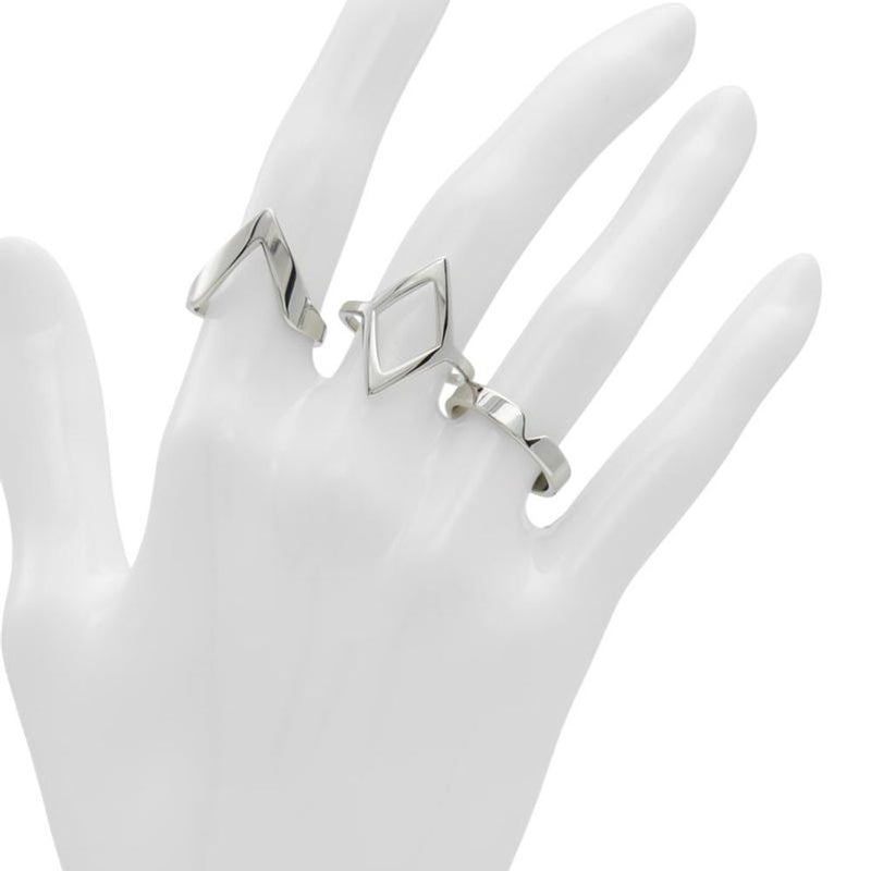 ALDO Silver Elastane Ring - Élégance Moderne pour Toutes Occasions
