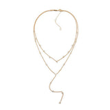 ALDO Gold Elastane Necklace - Dazzling Statement Jewelry