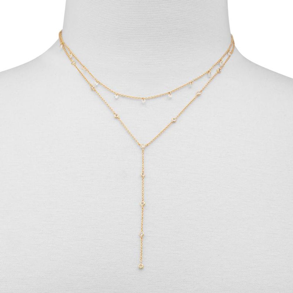 ALDO Gold Elastane Necklace - Dazzling Statement Jewelry