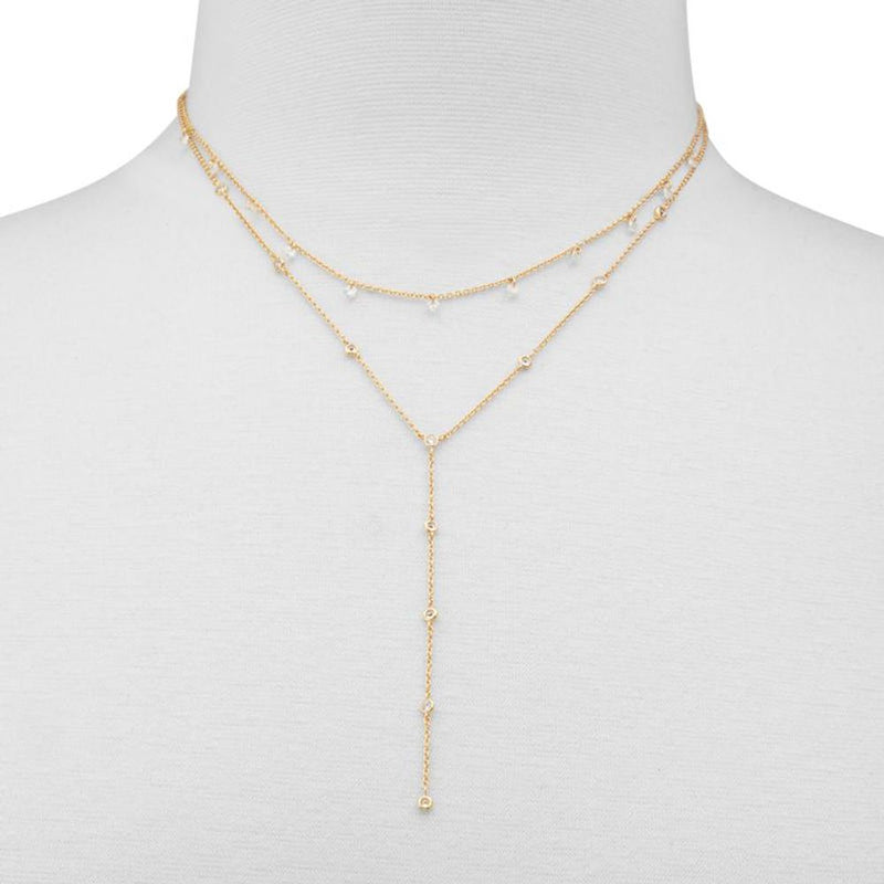 ALDO Gold Elastane Necklace - Dazzling Statement Piece