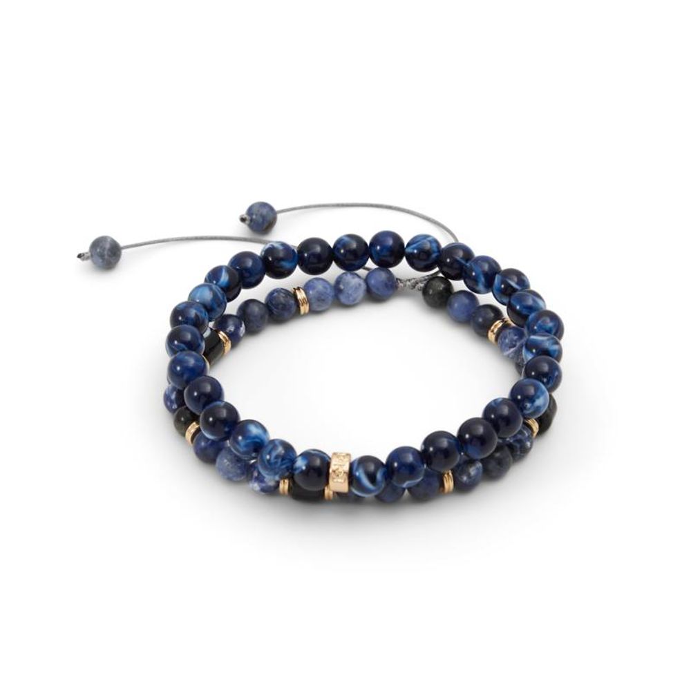 ALDO Blue Elastane Bracelet - Chic Stainless Steel Design