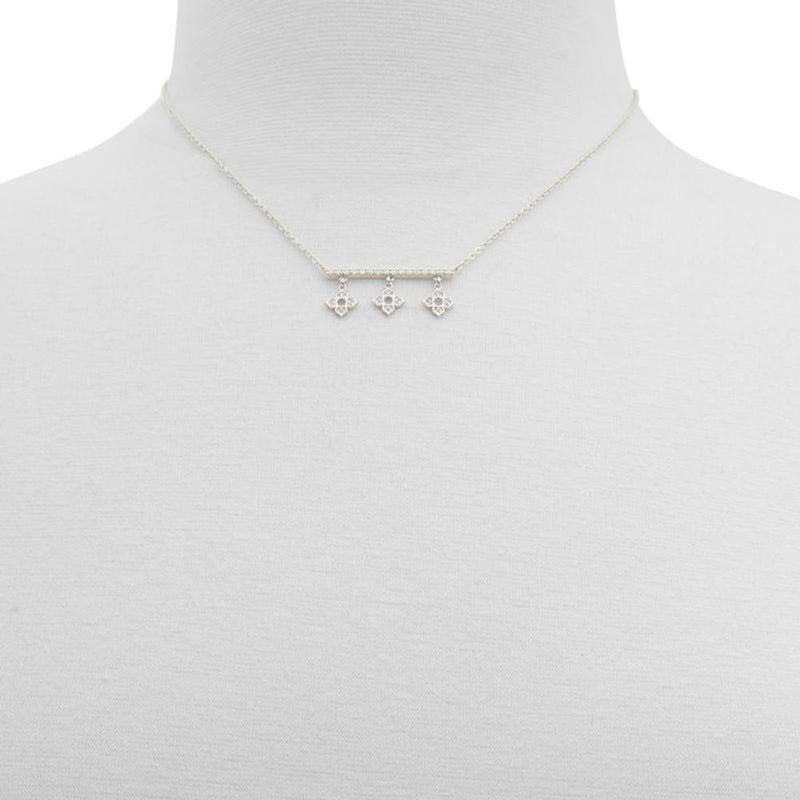 ALDO Silver Elastane Necklace - Elegant Statement Piece for Women