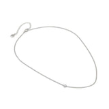 ALDO Silver Elastane Necklace - Modern Elegance for Women