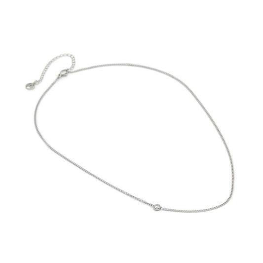 ALDO Silver Elastane Necklace - Modern Elegance for Women