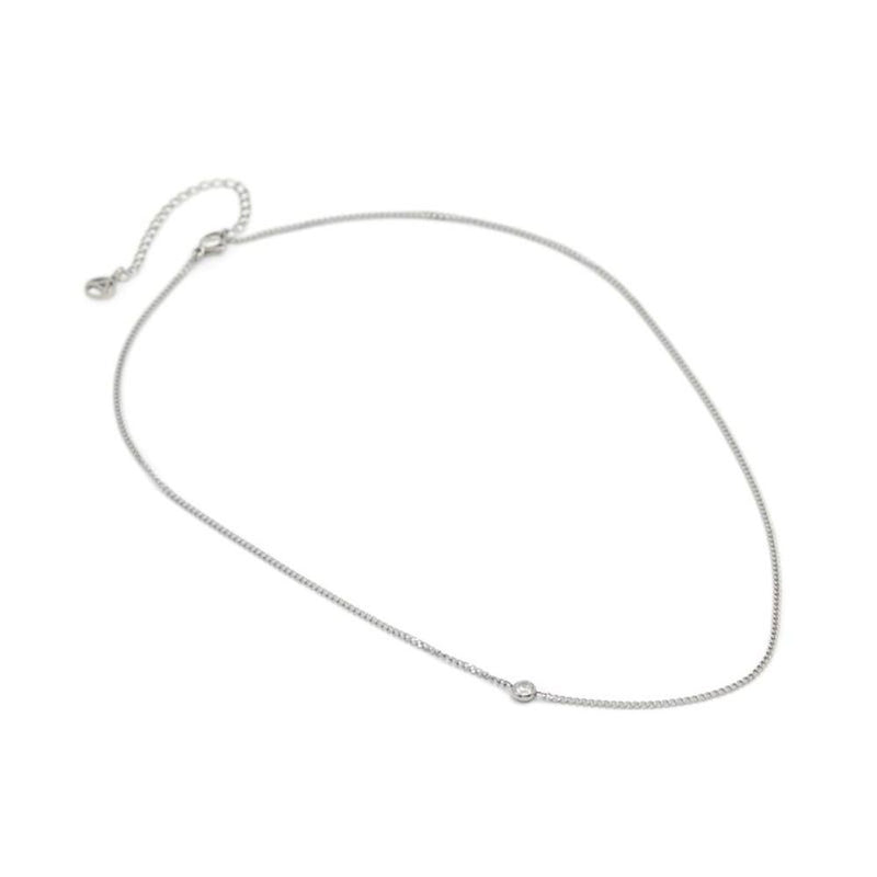 ALDO Silver Elastane Necklace - Modern Elegance for Women