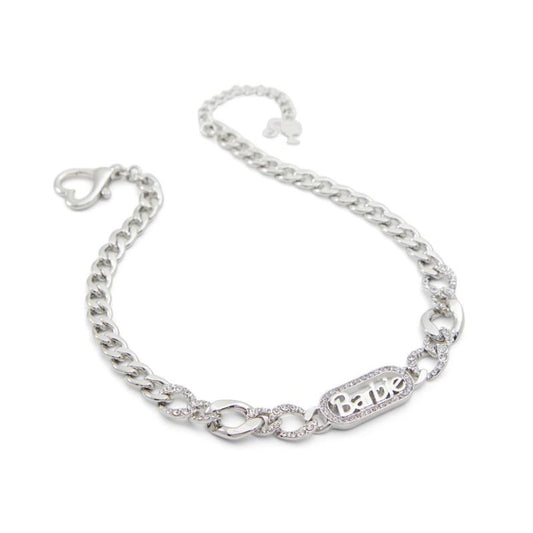 ALDO Silver Elastane Necklace - A Stylish Statement Piece