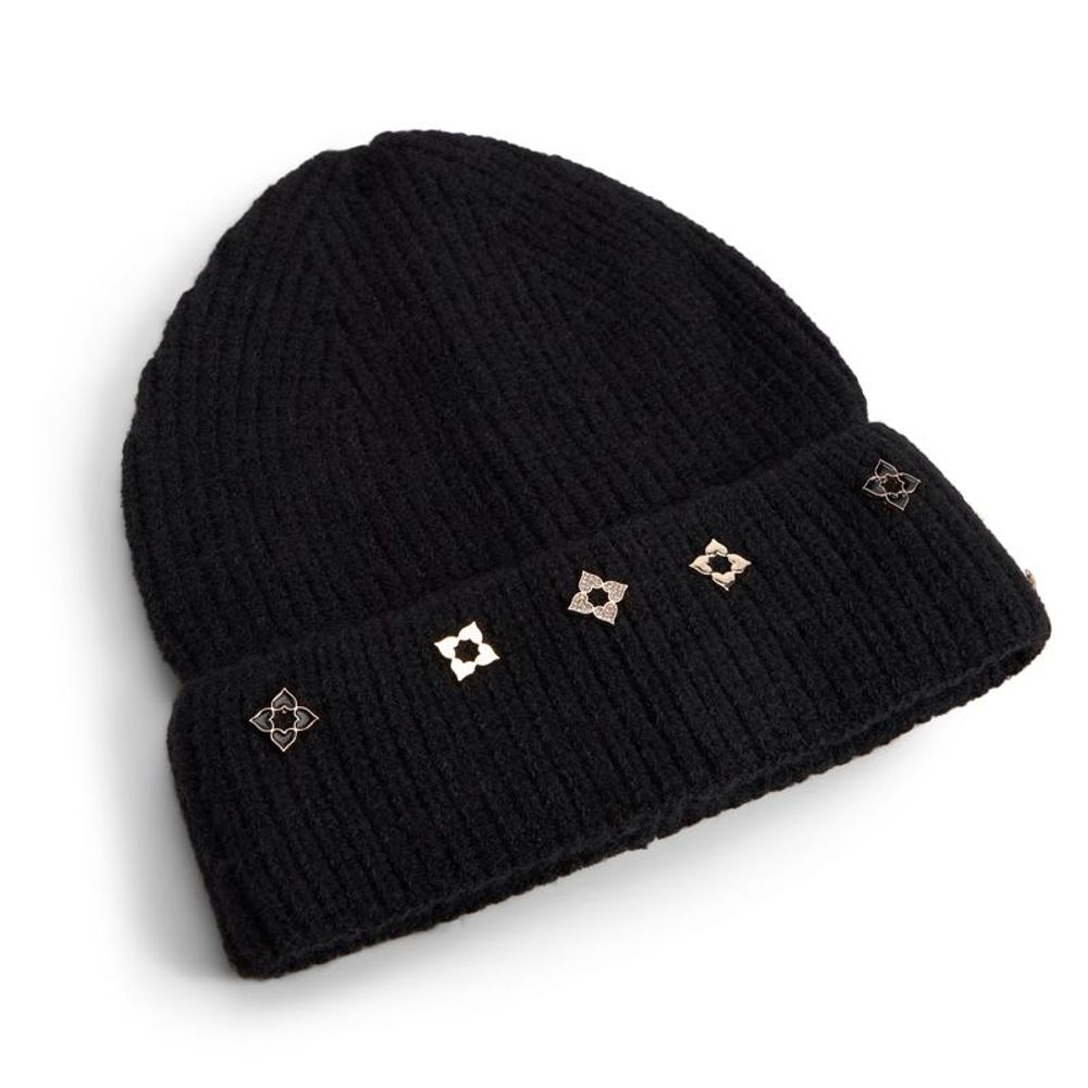 ALDO Black Polyester Beanie - Chic Winter Accessory