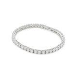 ALDO Silver Elastane Bracelet - Exquisite Zirconia Sparkles
