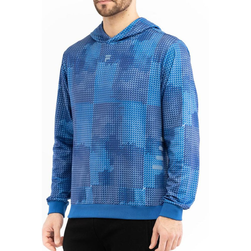 Fila Blue Polyester Sweatshirt - Camo Print Style