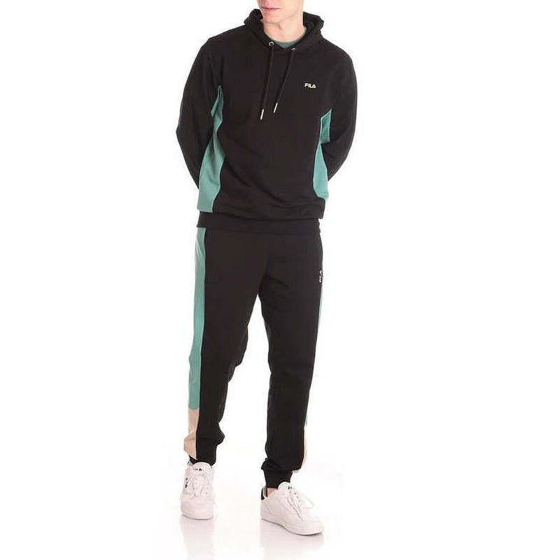 Fila Black Cotton Sweatshirt - Stylish Comfort for Men