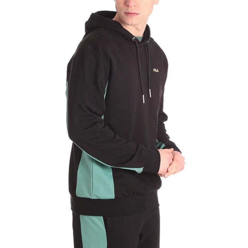 Fila Black Cotton Sweatshirt - Stylish Comfort for Men