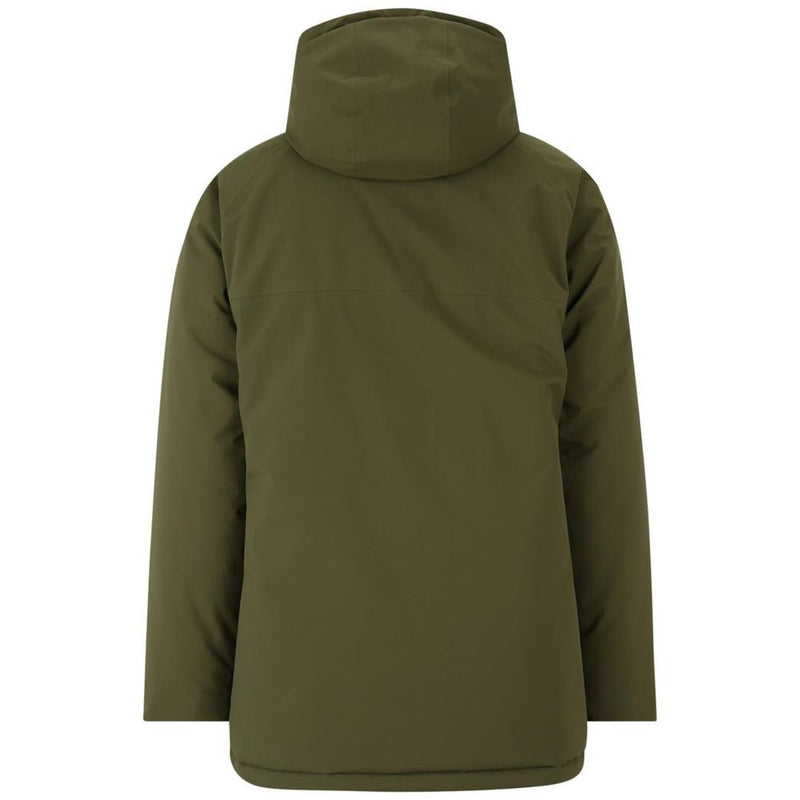 Fila Green Polyester Parka - Olive Night