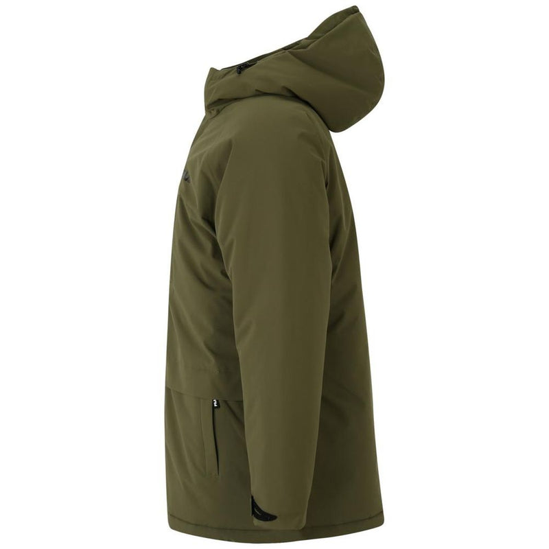 Fila Green Polyester Parka - Olive Night