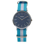 ARABIANS Light Blue Textile Dress Watch
