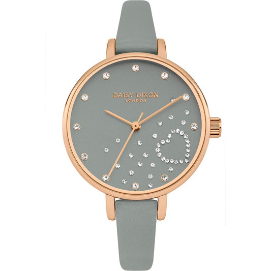 DAISY DIXON Gray Leather Dress Watch - Elegant Women's Timepiece