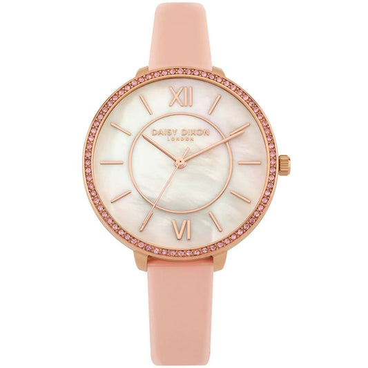 DAISY DIXON Multicolor Leather Dress Watch for Women