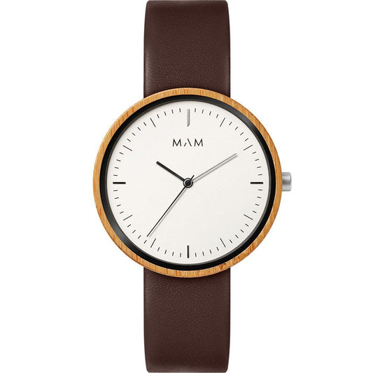 MAM Brown Leather Dress Watch