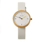 MAM White Leather Dress Watch